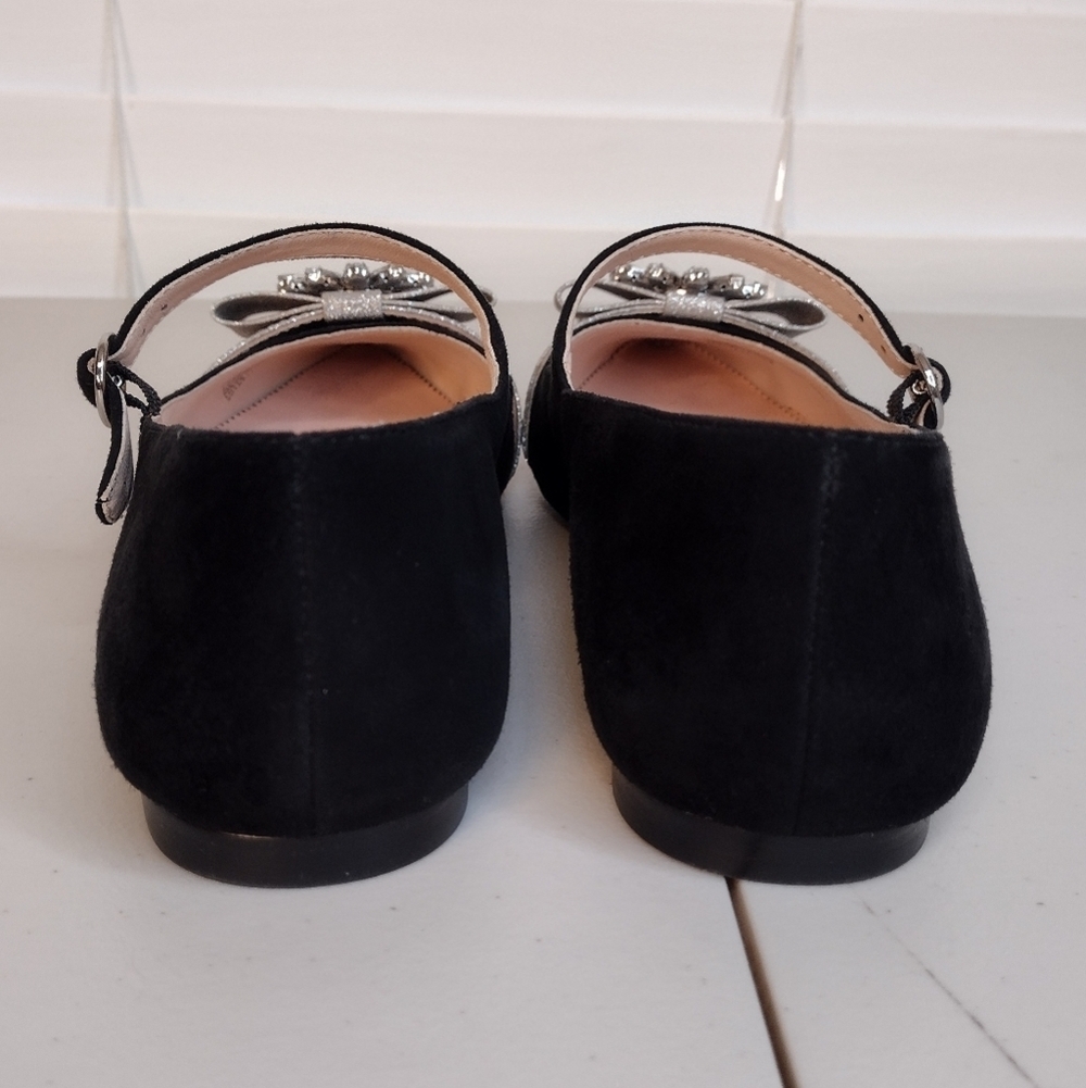 J. Crew Velvet Marina Holiday Jane With Jewels Embellished Flat Loafers Size 8.5 - Picture 5 of 13
